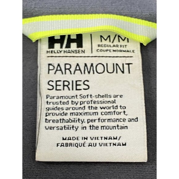 Helly Hansen Jacket Mens M Heather Gray Paramount Series Softshell Full Zip - Picture 5 of 16